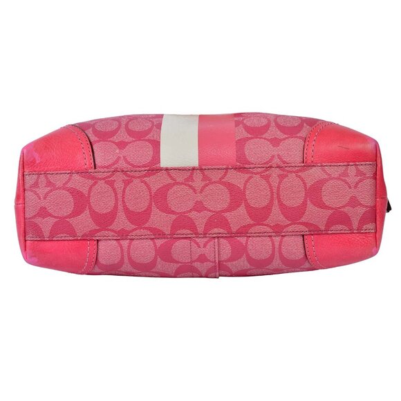 Coach Pink Tote with Signature Monogram - Picture 11 of 12